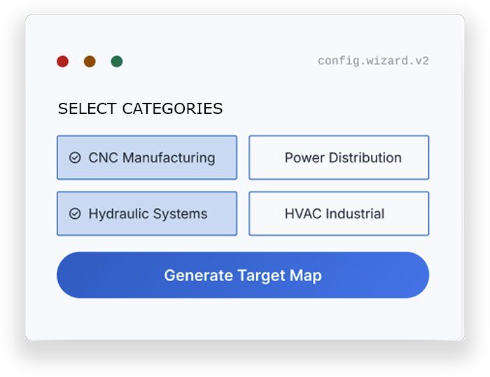 CompetiVU config wizard interface